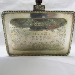 PASGORCY. Chofeta o cenicero en plata. España, siglo XX.