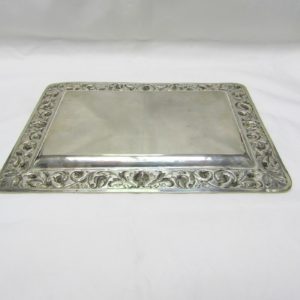 Bandeja para cartas en Plata. España, siglo XIX. 550 gr.