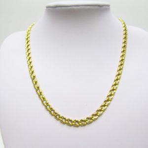 Collar Barbado en Oro Amarillo de 18k. Peso 15,50 gr. Nuevo.