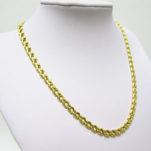 Collar Barbado en Oro Amarillo de 18k. Peso 15,50 gr. Nuevo.