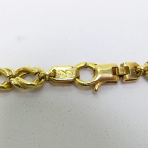 Collar Barbado en Oro Amarillo de 18k. Peso 15,50 gr. Nuevo.