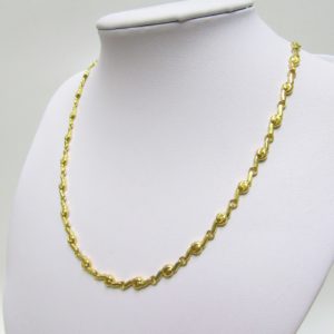Collar de Oro Amarillo de 18k. Peso 13,85 gr.