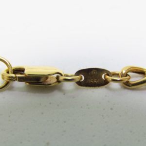 Collar tipo Cartier en Oro de 18k con Medalla de la Vírgen del Rocío.