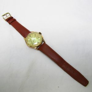 CRONOGRAPHE SUISSE. Reloj Cronógrafo de pulsera para caballero. Oro 18k. Suiza, Ca. 1950