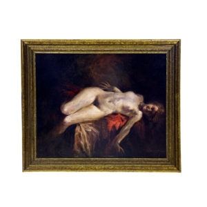 JUAN VALDÉS. Óleo sobre lienzo. "Desnudo Femenino"