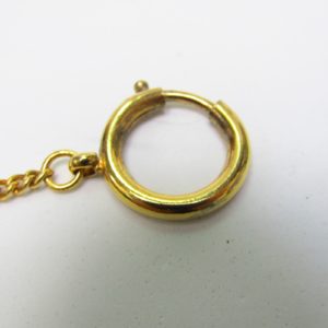 Leontina antigua. Terminal cadena para reloj de bolsillo. Oro 18k. Peso: 13,78 gr.