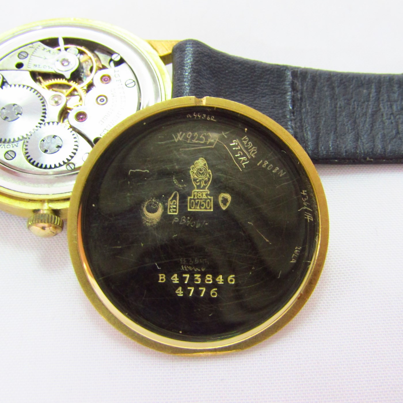 MOVADO. Reloj Cronógrado de Caballero. Oro 18k. Suiza, ca. 1930 MOVADO. Reloj Cronógrado de Caballero. Oro 18k. Suiza, ca. 1930