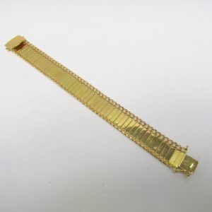 Pulsera articula en Oro Amarillo Brillo-Mate de 18k. 30,40 gr.