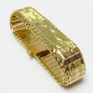 Pulsera articula en Oro Amarillo Brillo-Mate de 18k. 30,40 gr.