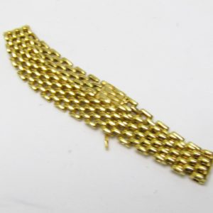 Pulsera Articulada de Oro Amarillo de 18k con eslabones en forma de malla. 25,60 gr.