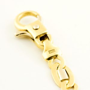 Pulsera Barbada en Oro Bicolor de 18k.