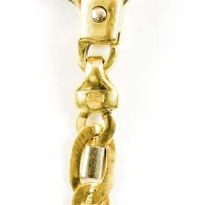 Pulsera Barbada en Oro Bicolor de 18k.