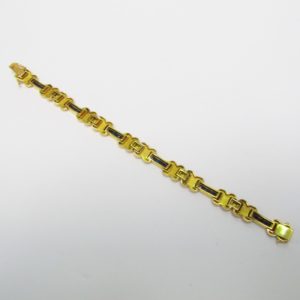 Pulsera de Oro de 18k. con 24 Zafiros de 2,75 ct. talla Marquise.