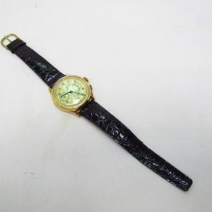 Reloj Cronógrafo de pulsera para caballero. Oro 18k. Suiza, ca. 1950ABALLEROS