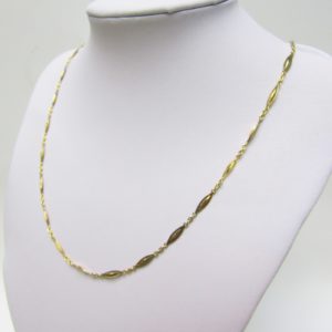 Cadena de eslabones intercalados en Oro Amarillo de 18k. 9,66 gr.