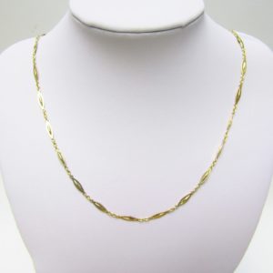 Cadena de eslabones intercalados en Oro Amarillo de 18k. 9,87 gr.