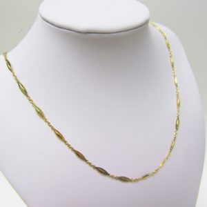 Cadena de eslabones intercalados en Oro Amarillo de 18k. 9,87 gr.