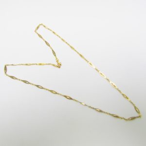 Cadena de eslabones intercalados en Oro Amarillo de 18k. 9,87 gr.