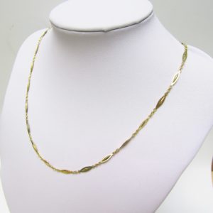 Cadena de eslabones intercalados en Oro Amarillo de 18k. 9,87 gr.