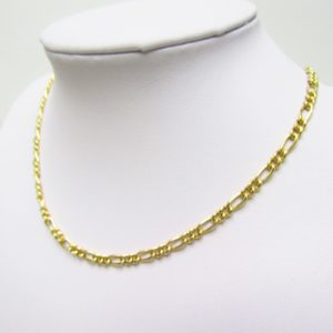 Cadena de Oro de 18k. De eslabones tipo Cartier. 7,71 gr.