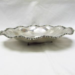 Centro de mesa o Plato Circular en Plata de Ley. México, 20th. 962 gr.