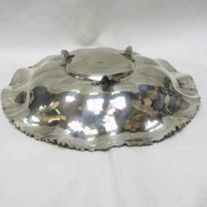 Centro de mesa o Plato Circular en Plata de Ley. México, 20th. 962 gr.