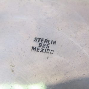 Centro de mesa o Plato Circular en Plata de Ley. México, 20th. 962 gr.