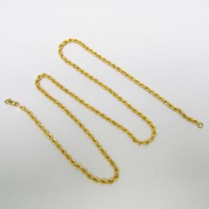 Collar de Oro Amarillo de 18k. Tipo Cordón. Peso 13,90 gr.