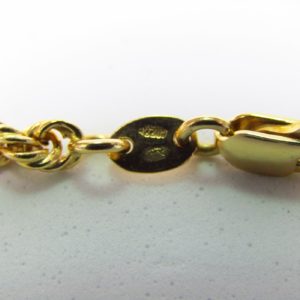 Collar de Oro Amarillo de 18k. Tipo Cordón. Peso 13,90 gr.