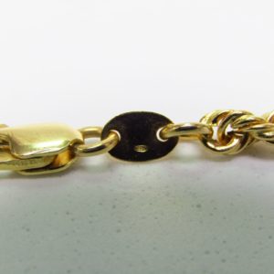 Collar de Oro Amarillo de 18k. Tipo Cordón. Peso 13,90 gr.