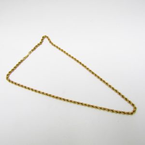 Collar tipo cordón, en Oro de 18k. 15,64 gr.