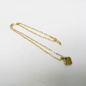 Collar y Colgante de Cruz Griega, en Oro de 18k. 9,30 gr.