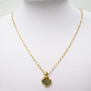 Collar y Colgante de Cruz Griega, en Oro de 18k. 9,30 gr.