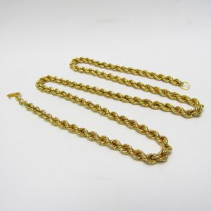 Cordón de Gran Tamaño en Oro Amarillo de 18k. 45,20 gr.
