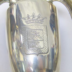 DURAN. Pareja de candelabros de dos luces. España, 20th.