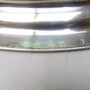 Francesc Cabot. Centro de Mesa en plata y cristal. Barcelona, 19th. 1.705 gr.