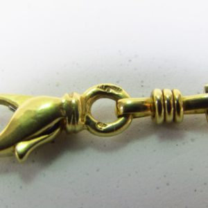 Gargantilla en Oro de 18k con eslabones alternados tipo madeja. 25 gr.