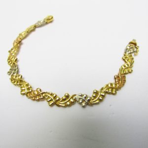 Pulsera Articulada en Oro Tricolor de 18k. 12,31 gr.