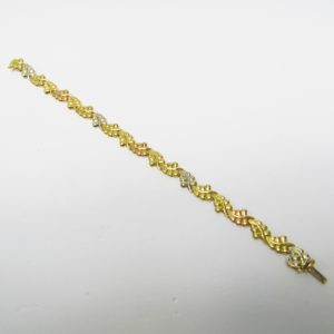Pulsera Articulada en Oro Tricolor de 18k. 12,31 gr.