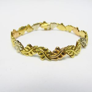 Pulsera Articulada en Oro Tricolor de 18k. 12,31 gr.