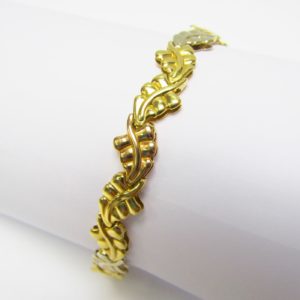 Pulsera Articulada en Oro Tricolor de 18k. 12,31 gr.