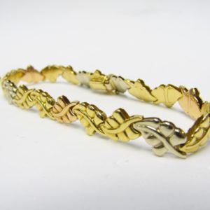 Pulsera Articulada en Oro Tricolor de 18k. 12,31 gr.