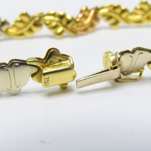Pulsera Articulada en Oro Tricolor de 18k. 12,31 gr.