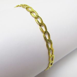 Pulsera Barbada en Oro Amarillo de 18k. 9 gr.