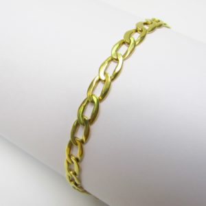 Pulsera Barbada en Oro Amarillo de 18k. 9 gr.