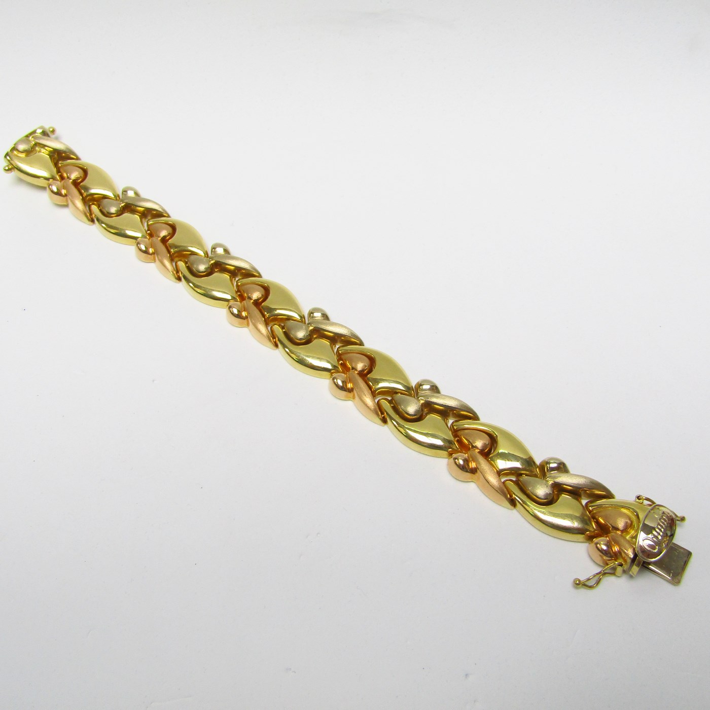 Quadri. Pulsera de Oro Bicolor de 18k. 40,50 gr. Quadri. Pulsera de Oro Bicolor de 18k. 40,50 gr.