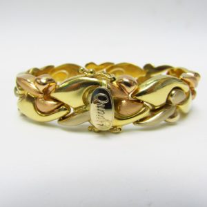 Quadri. Pulsera de Oro Bicolor de 18k. 40,50 gr.