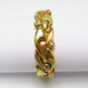 Quadri. Pulsera de Oro Bicolor de 18k. 40,50 gr.