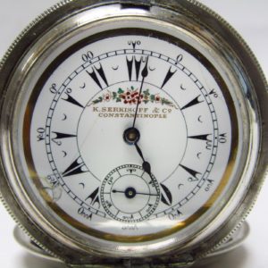 BILLODES. Reloj suizo de Bolsillo, saboneta. Plata de Ley. Siglo XIX.