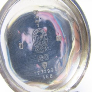 BILLODES. Reloj suizo de Bolsillo, saboneta. Plata de Ley. Siglo XIX.